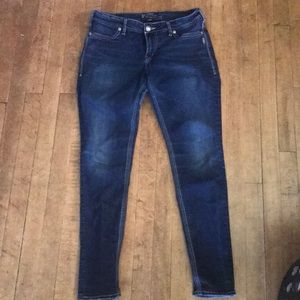 Dark mid rise Silver jeans